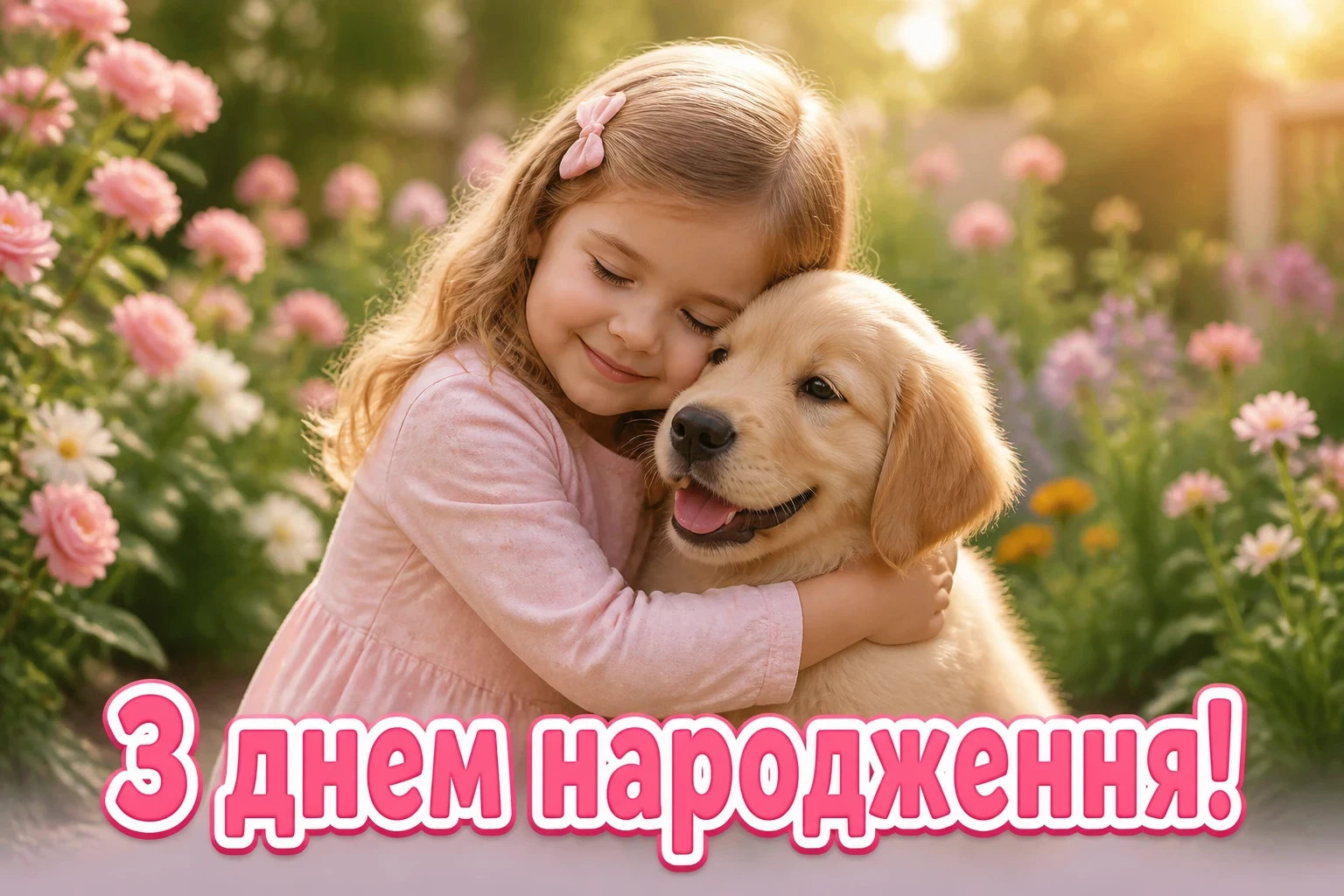привітання з днем народження для донечки