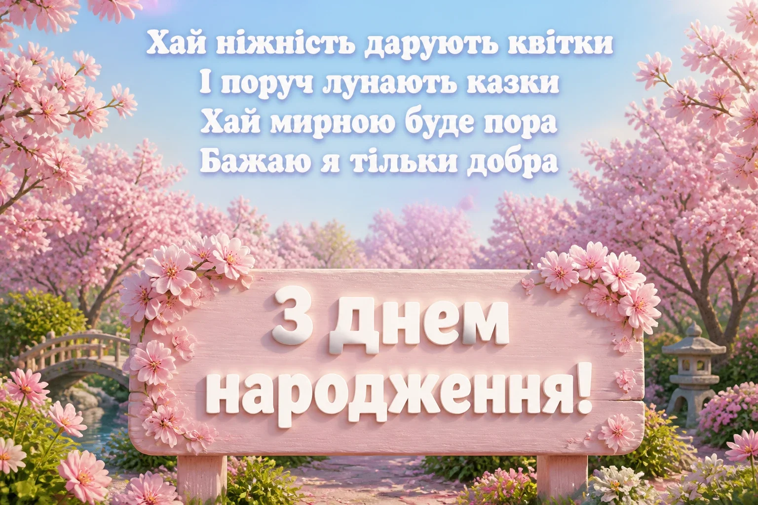 привітання з днем народження для донечки