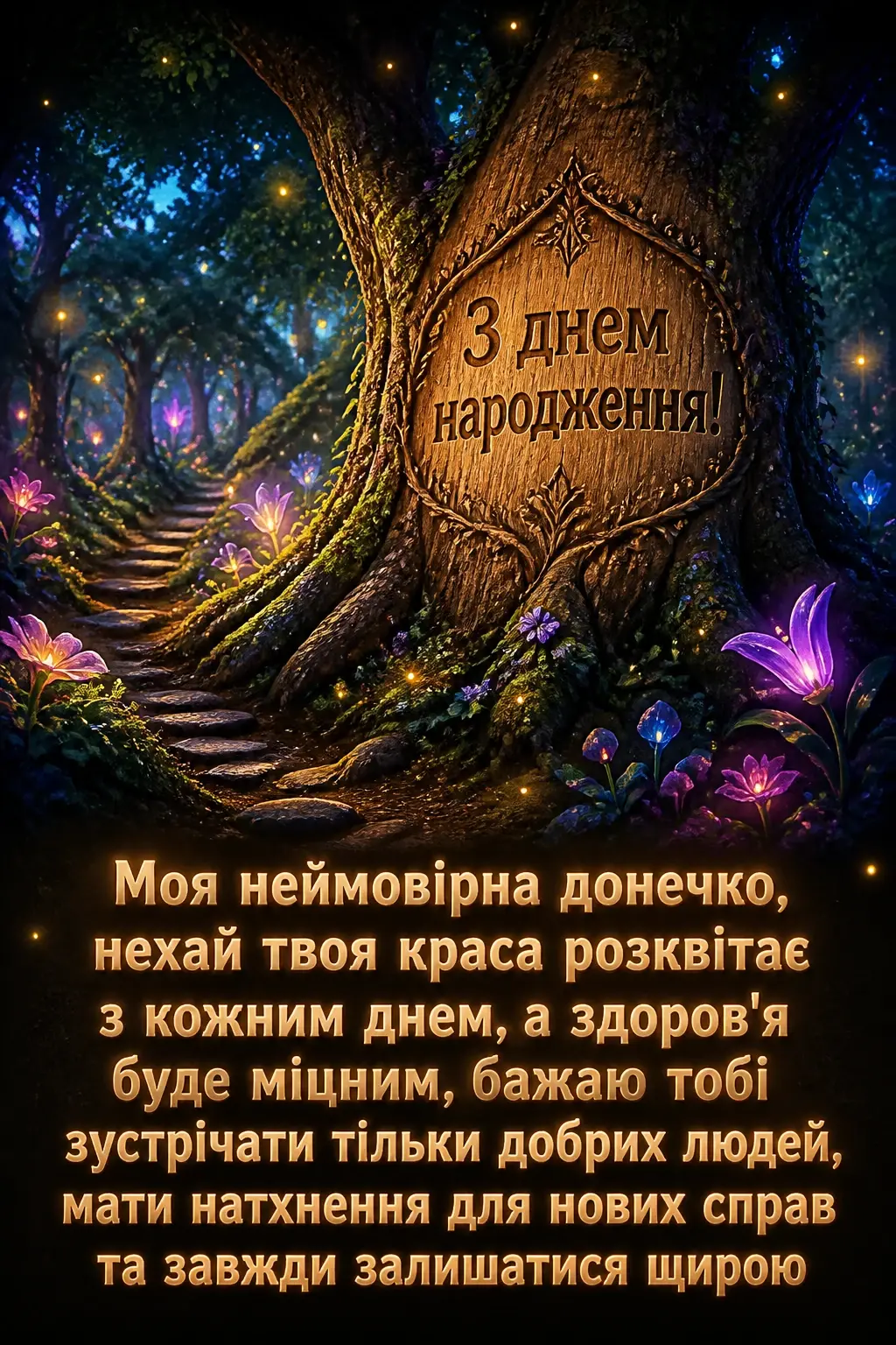 привітання з днем народження для донечки