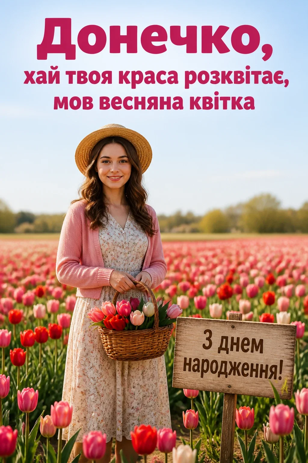 привітання з днем народження для донечки