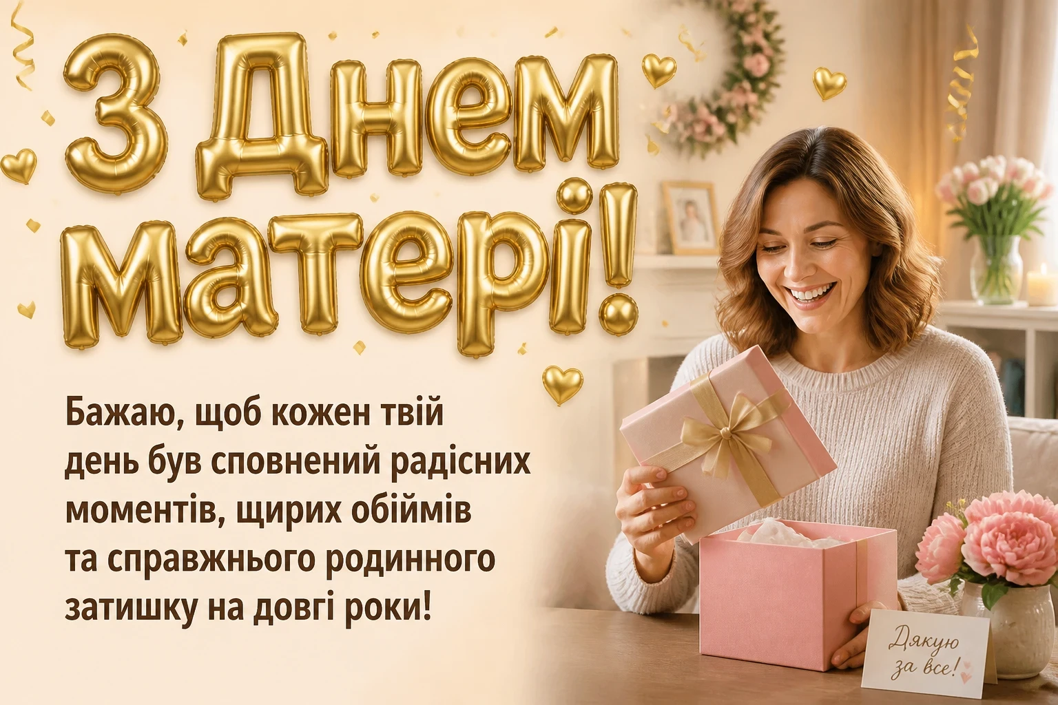 привітання з днем матері прозою