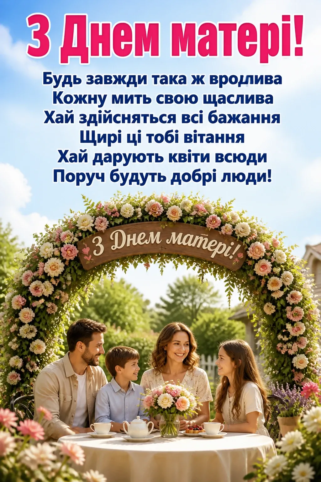 привітання з днем матері прозою