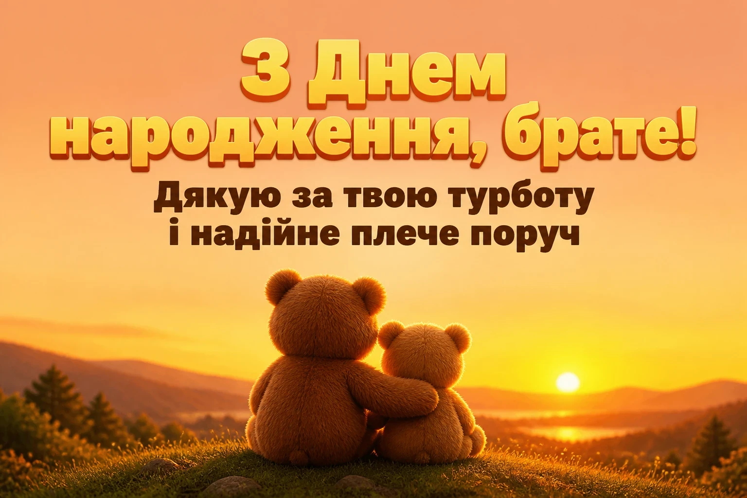 зворушливе привітання з днем народження брату