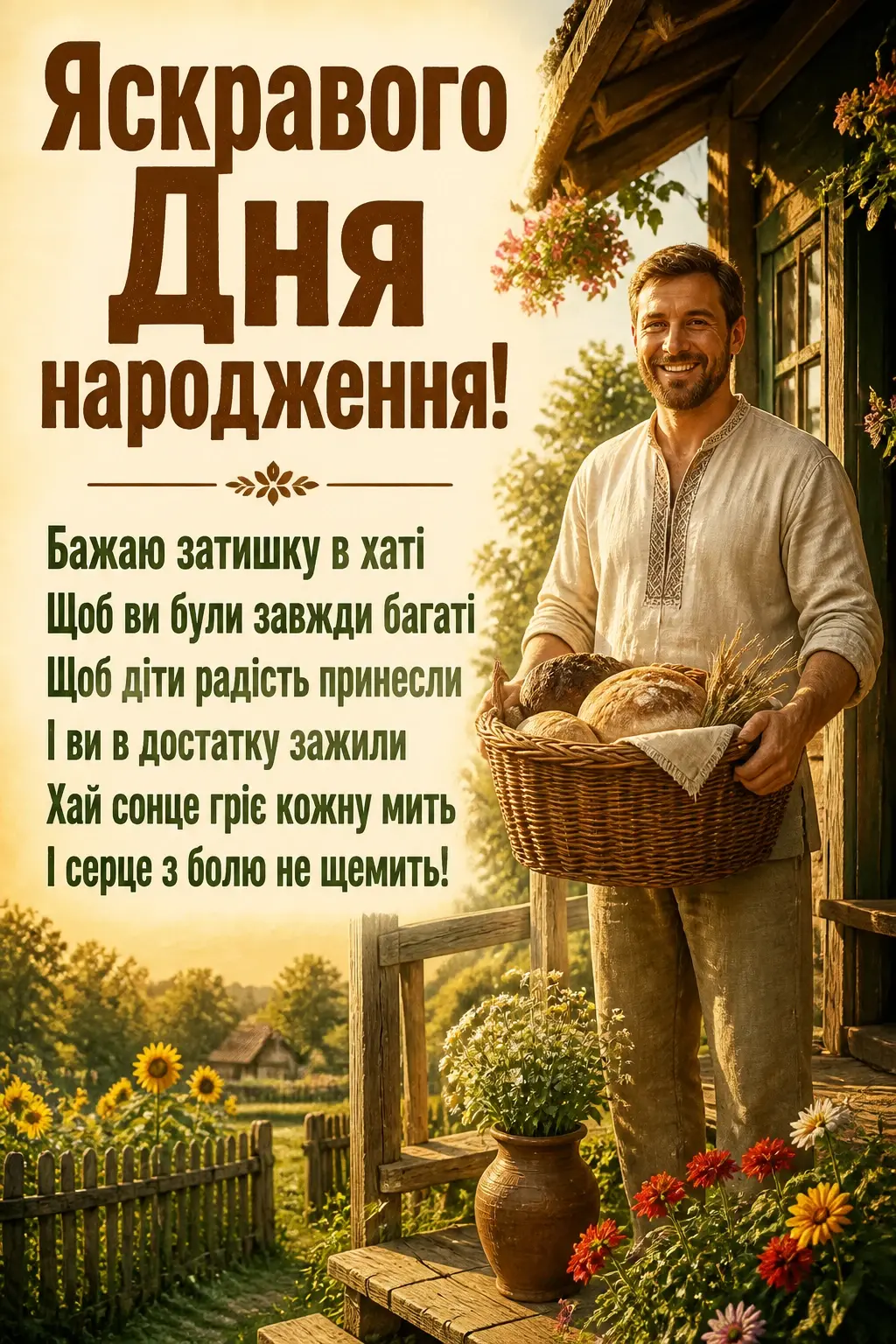 привітання своїми словами привітання з днем народження своїми словами