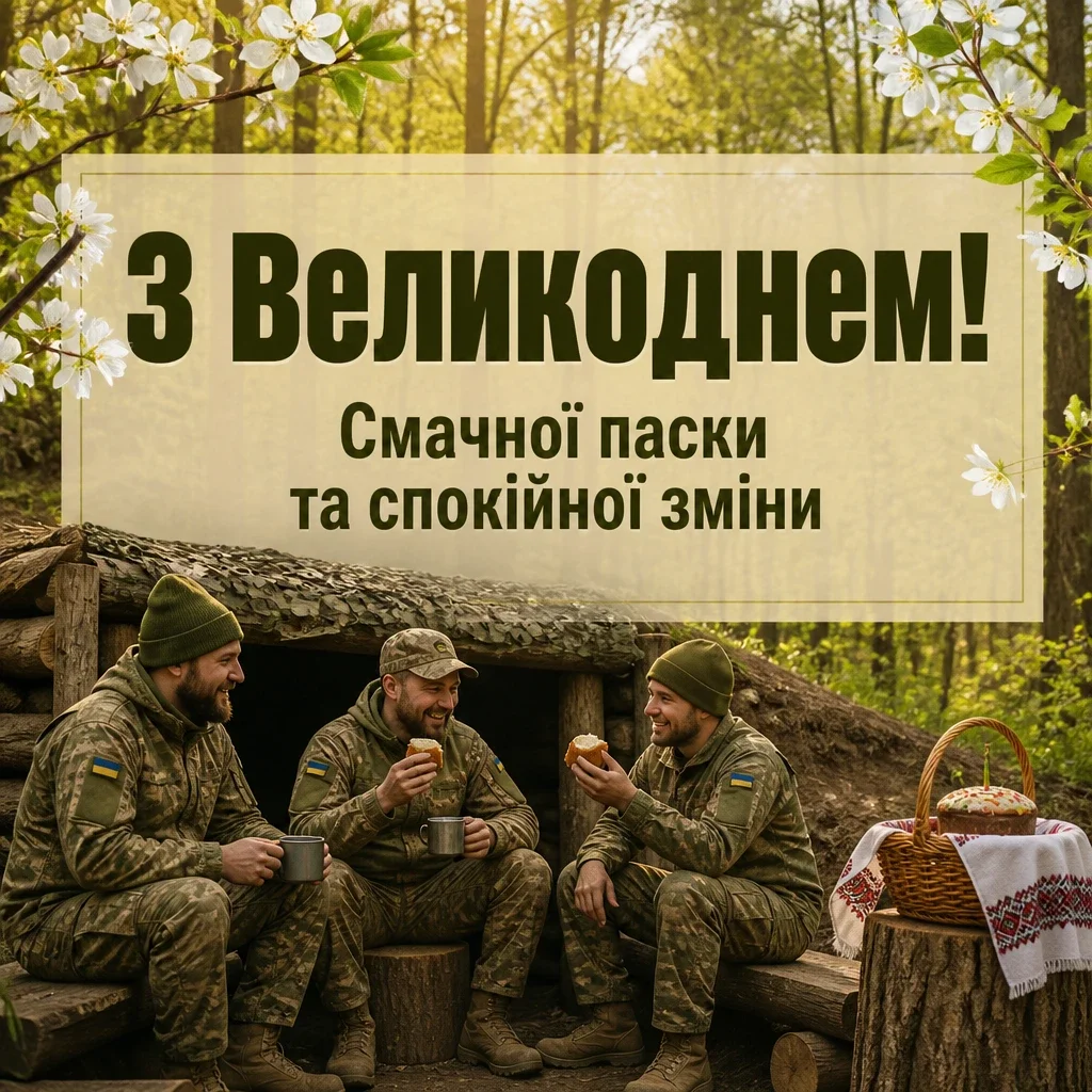 привітання з великоднем для зсу
