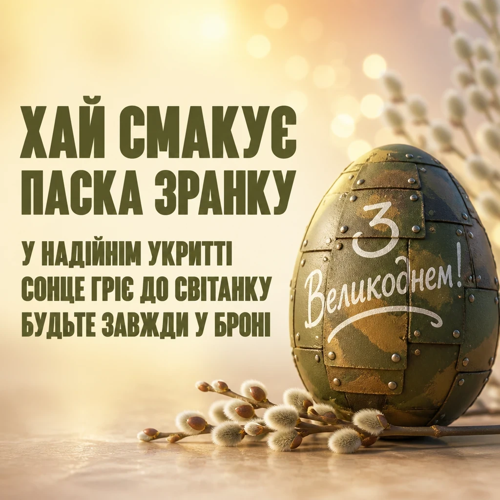 привітання з великоднем для зсу