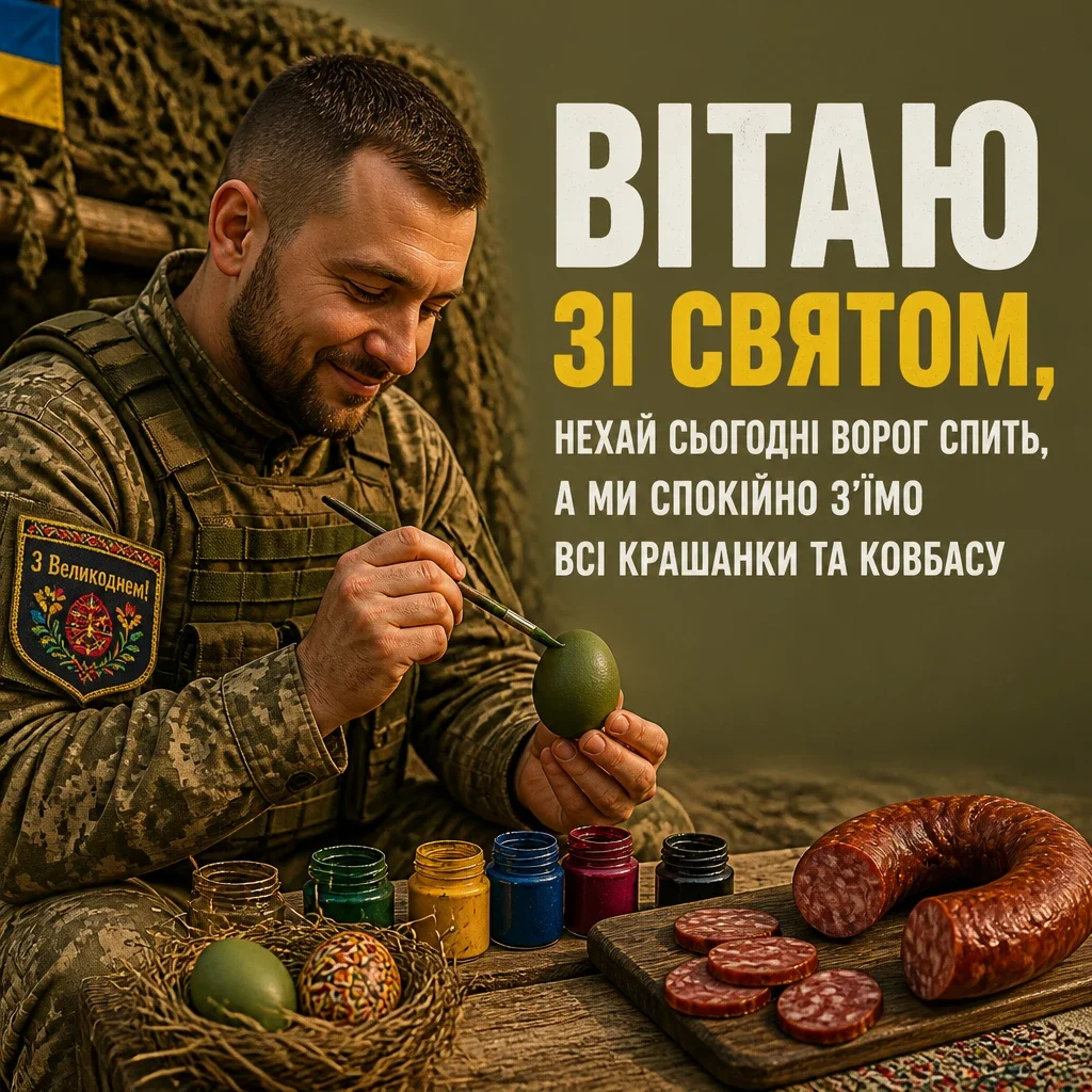 привітання з великоднем для зсу