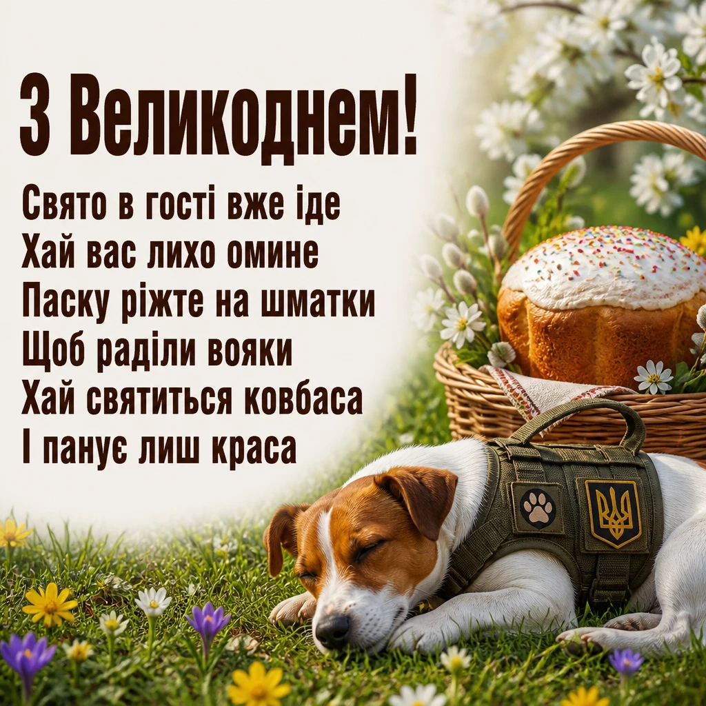 привітання з великоднем для зсу