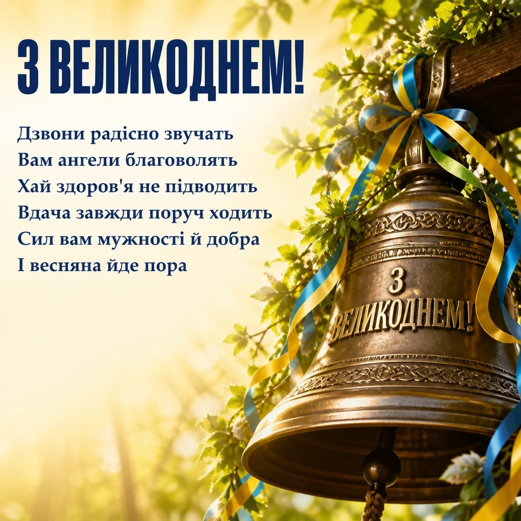 привітання з великоднем для зсу