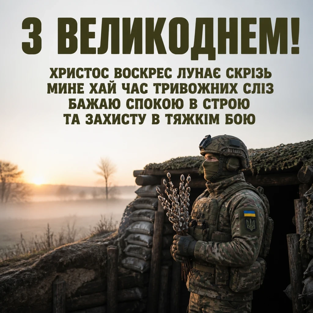 привітання з великоднем для зсу