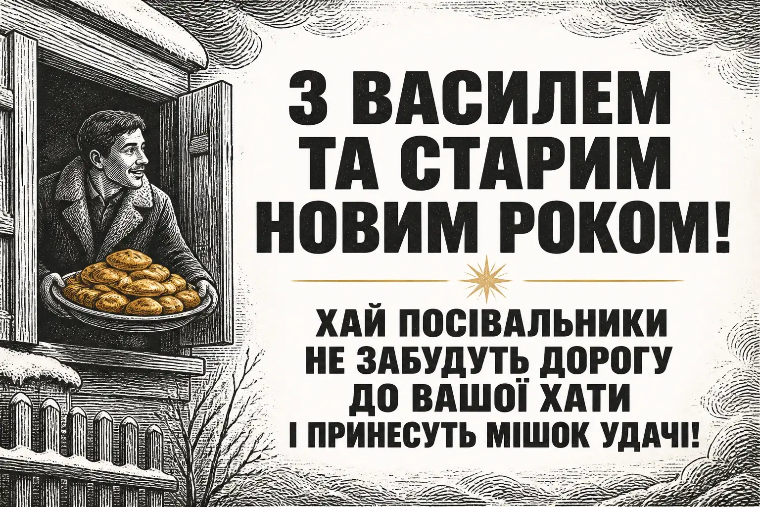 привітання з василем та старим новим роком