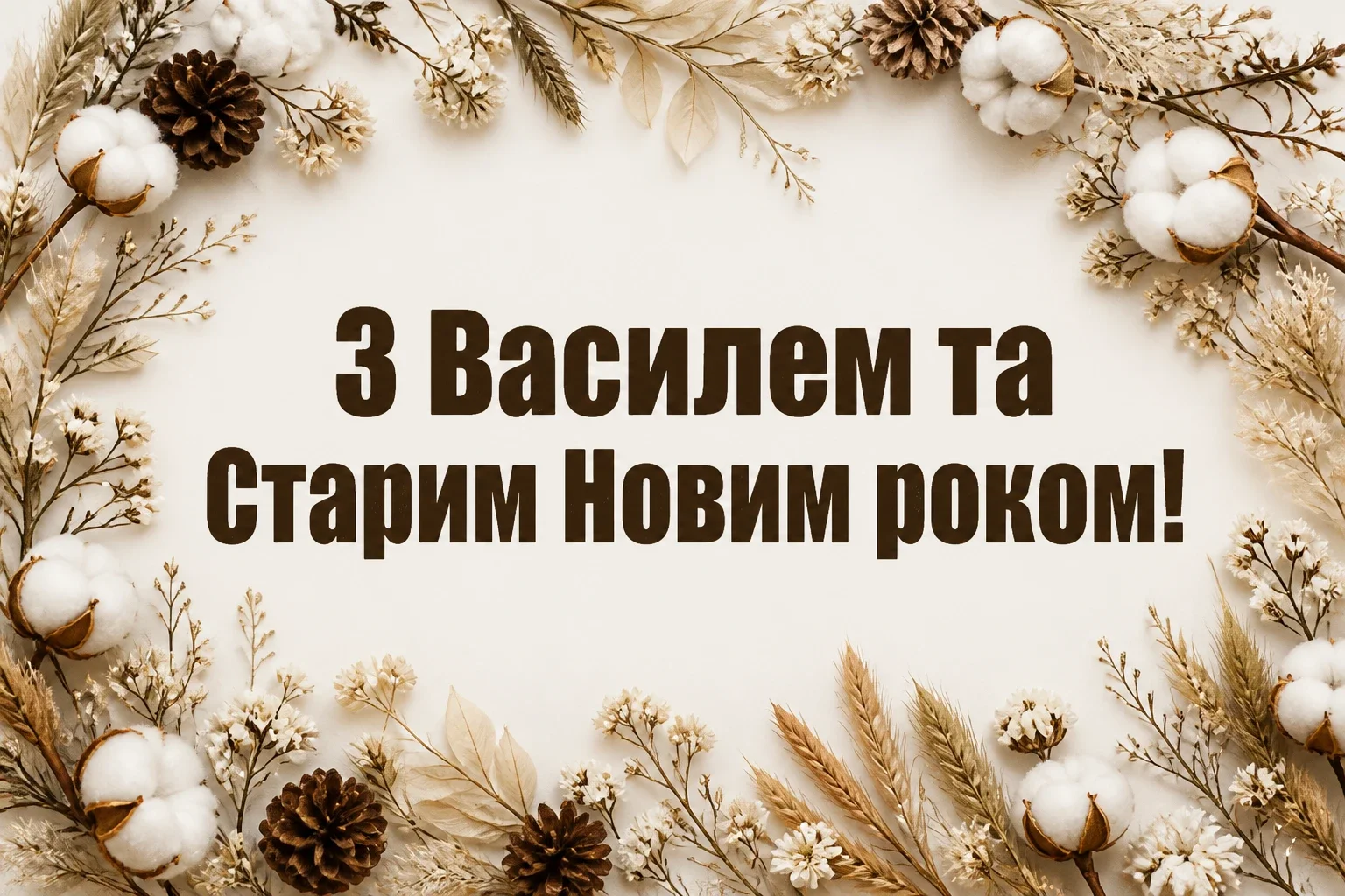 привітання з василем та старим новим роком