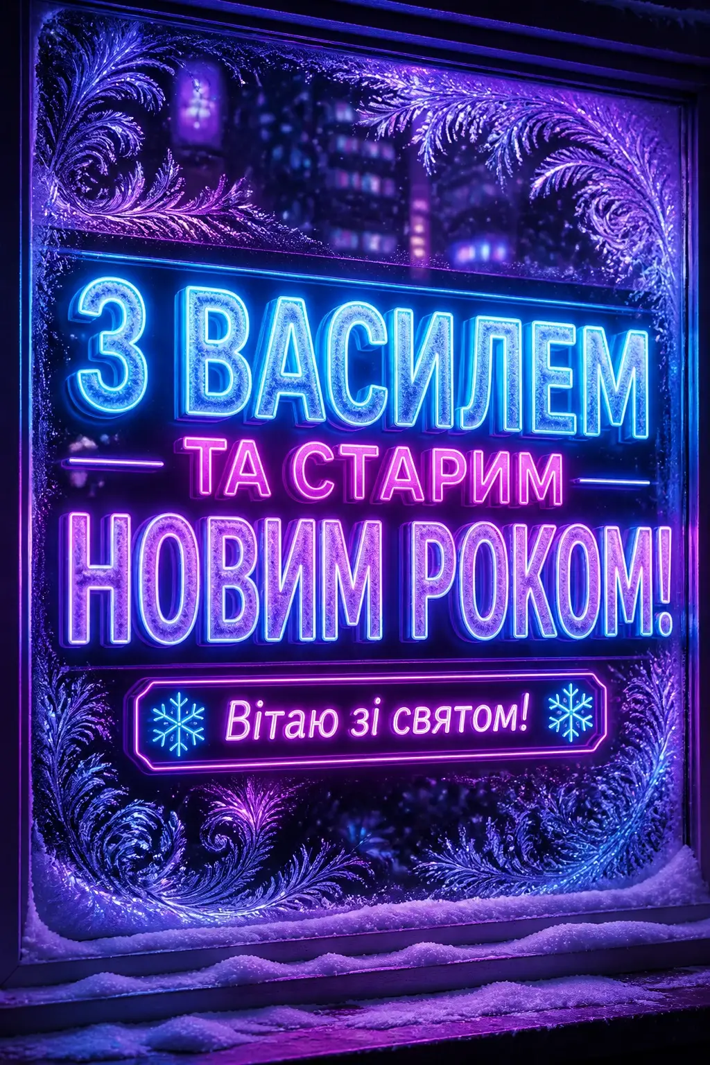 привітання з василем та старим новим роком