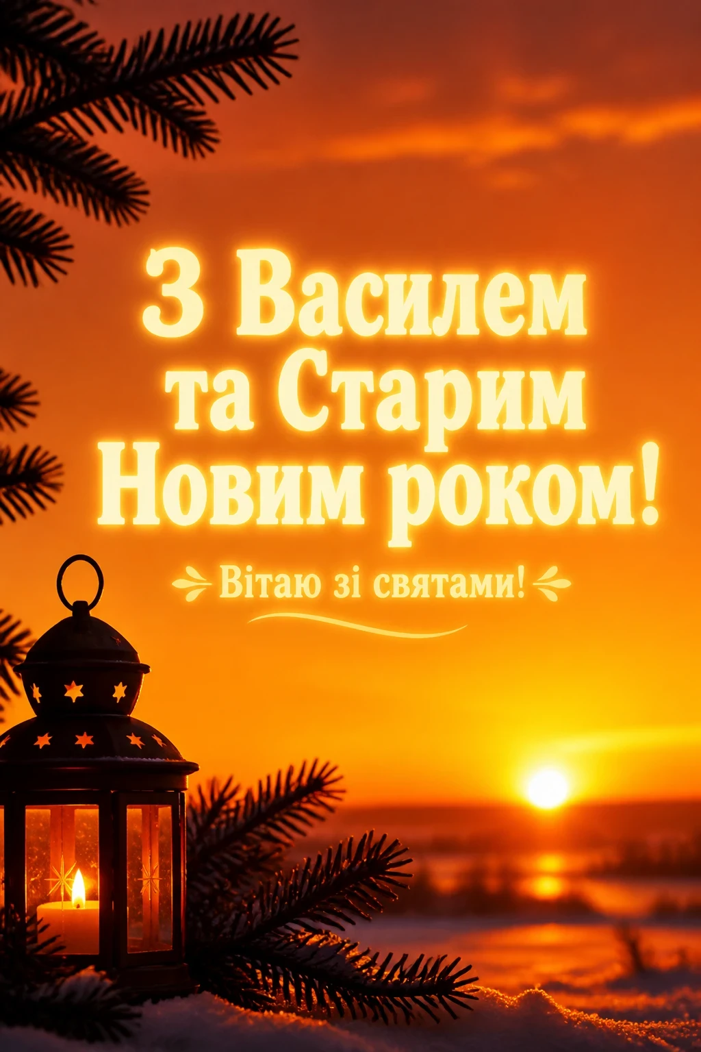 привітання з василем та старим новим роком