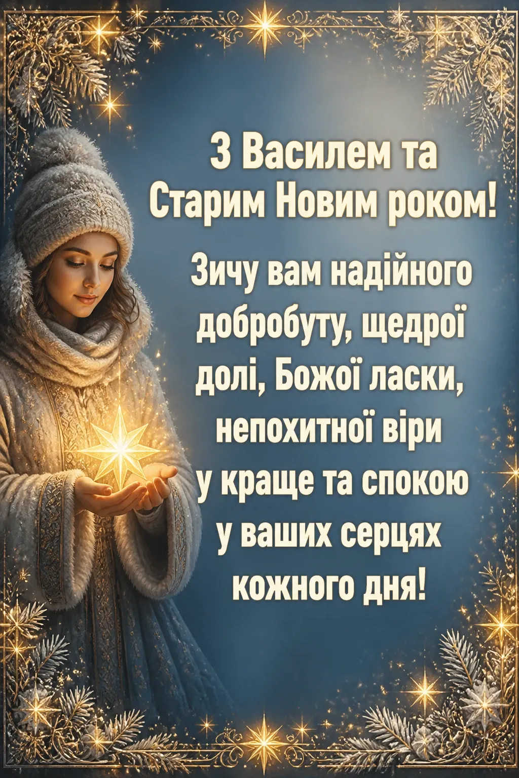 привітання з василем та старим новим роком