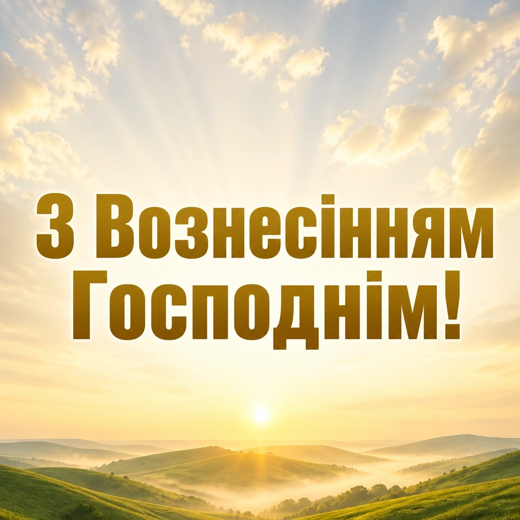 привітання з вознесінням господнім українською