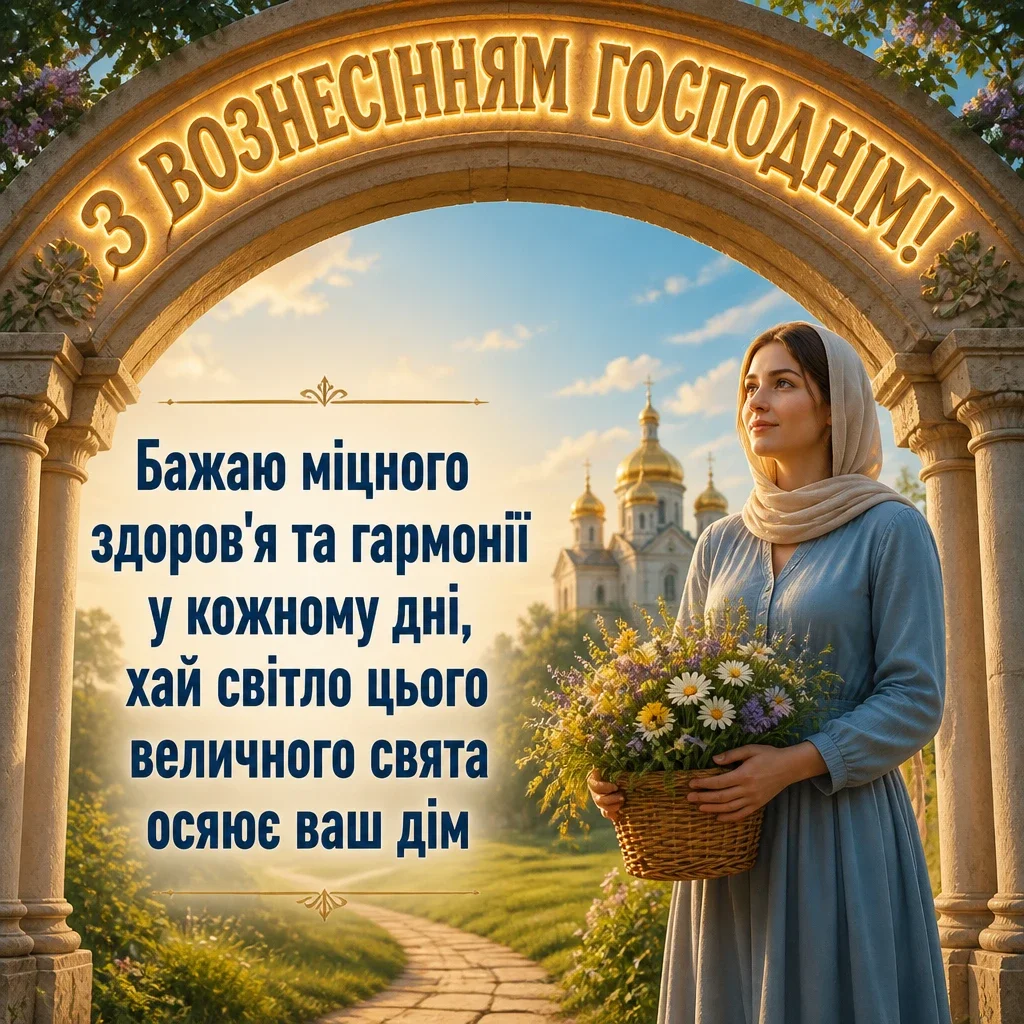 привітання з вознесінням господнім українською