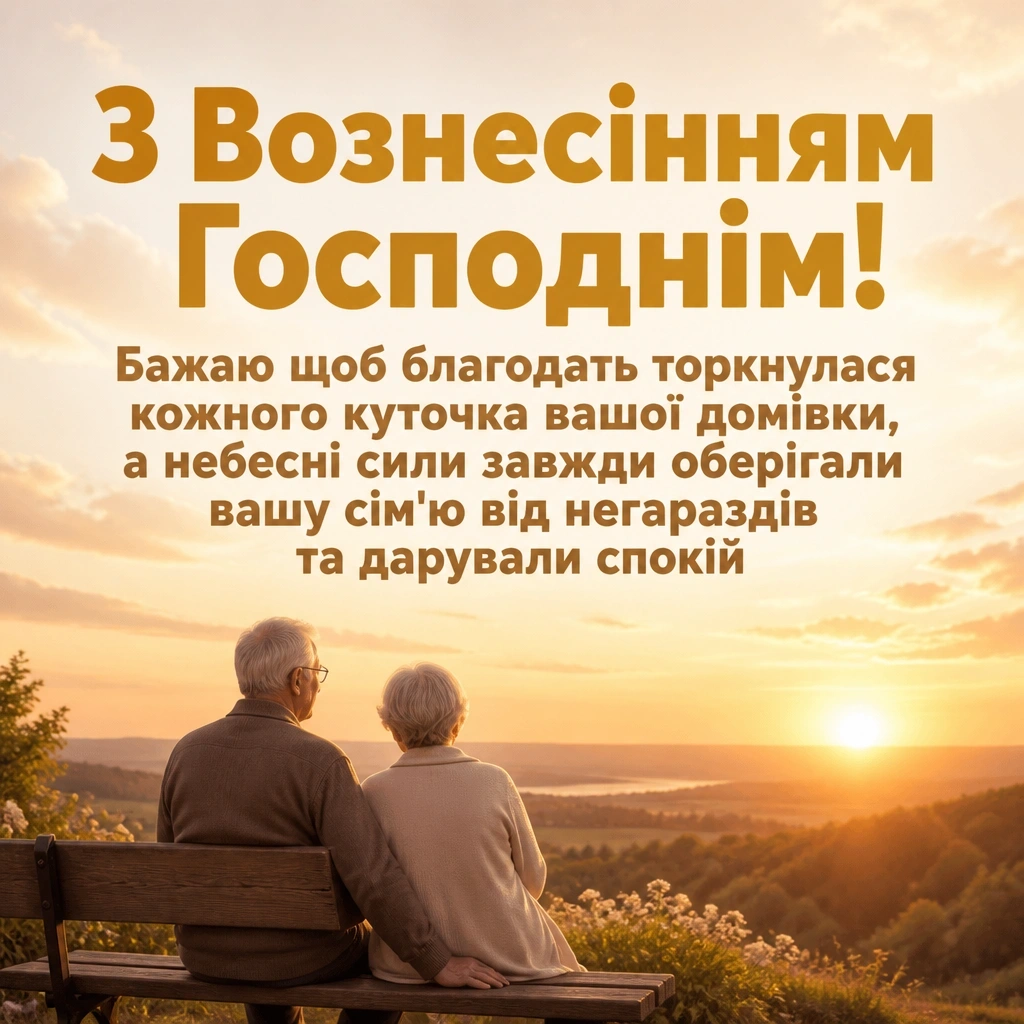 привітання з вознесінням господнім українською