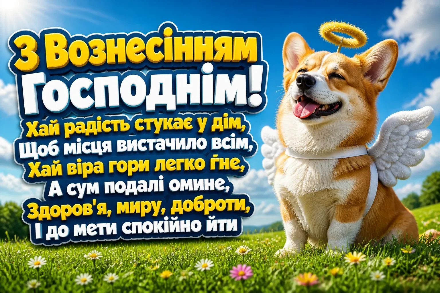 привітання з вознесінням господнім українською
