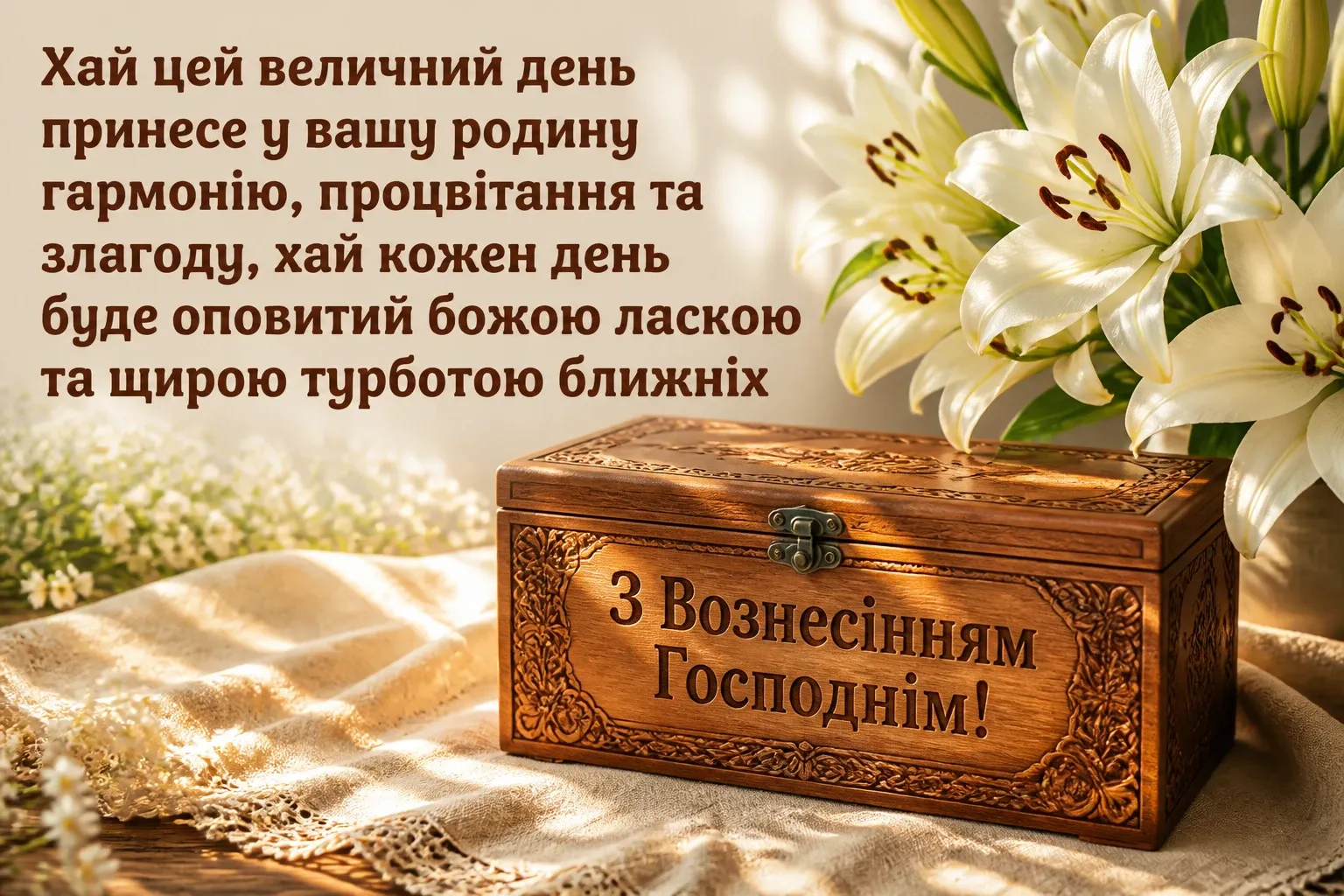 привітання з вознесінням господнім українською