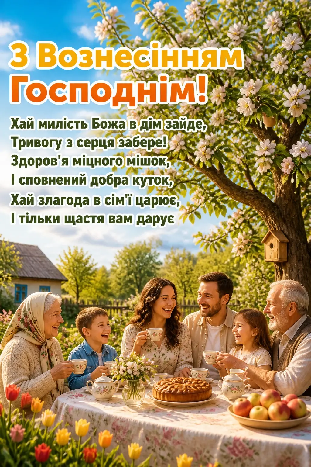 привітання з вознесінням господнім українською