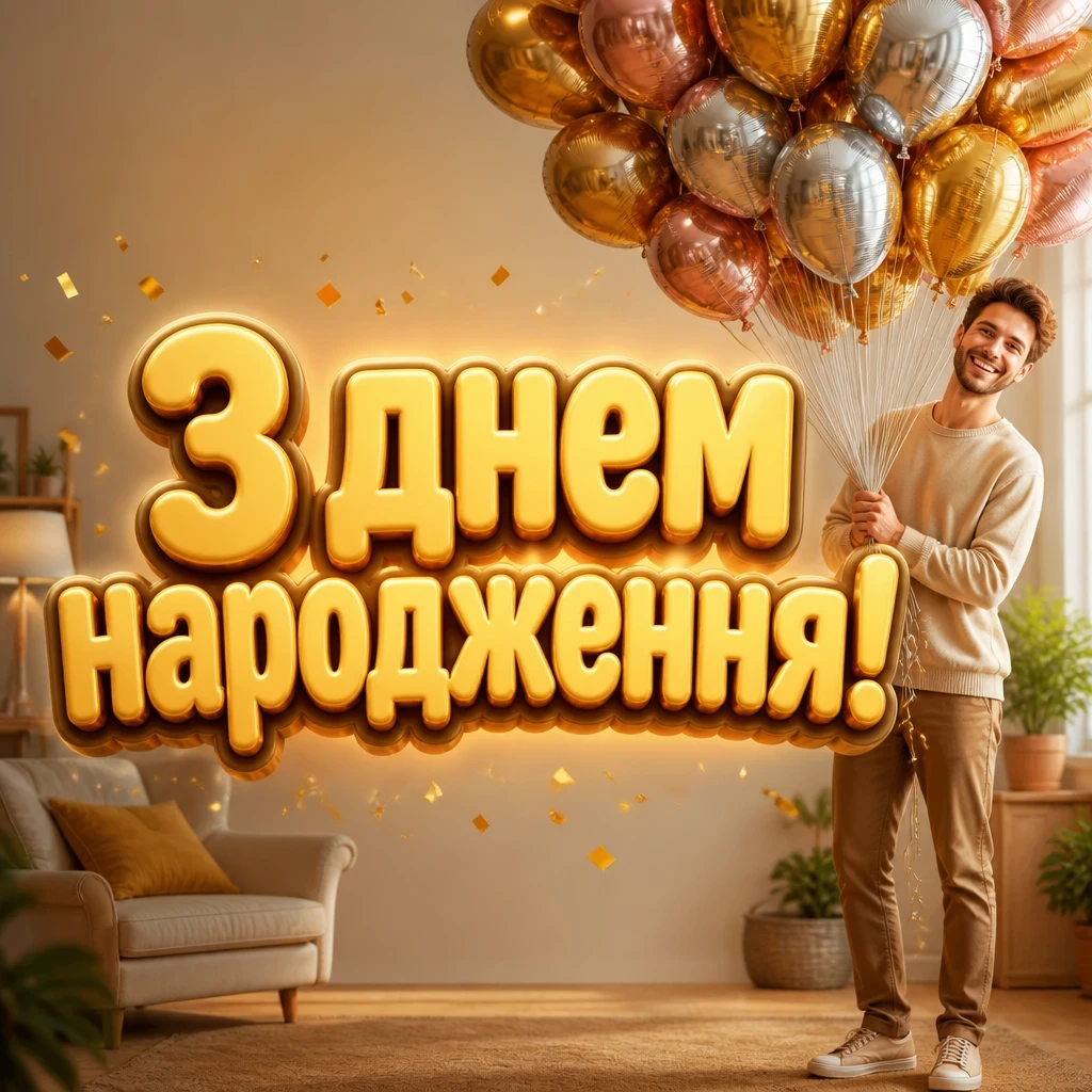 привітання з днем народження короткі