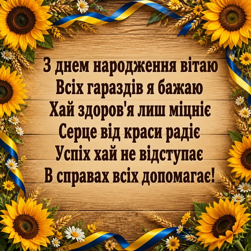 привітання з днем народження короткі
