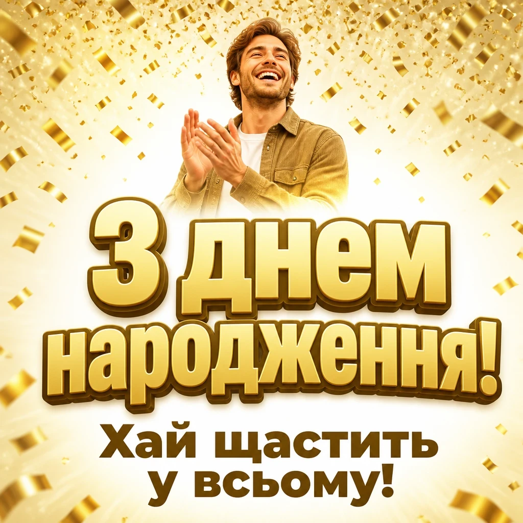 привітання з днем народження короткі