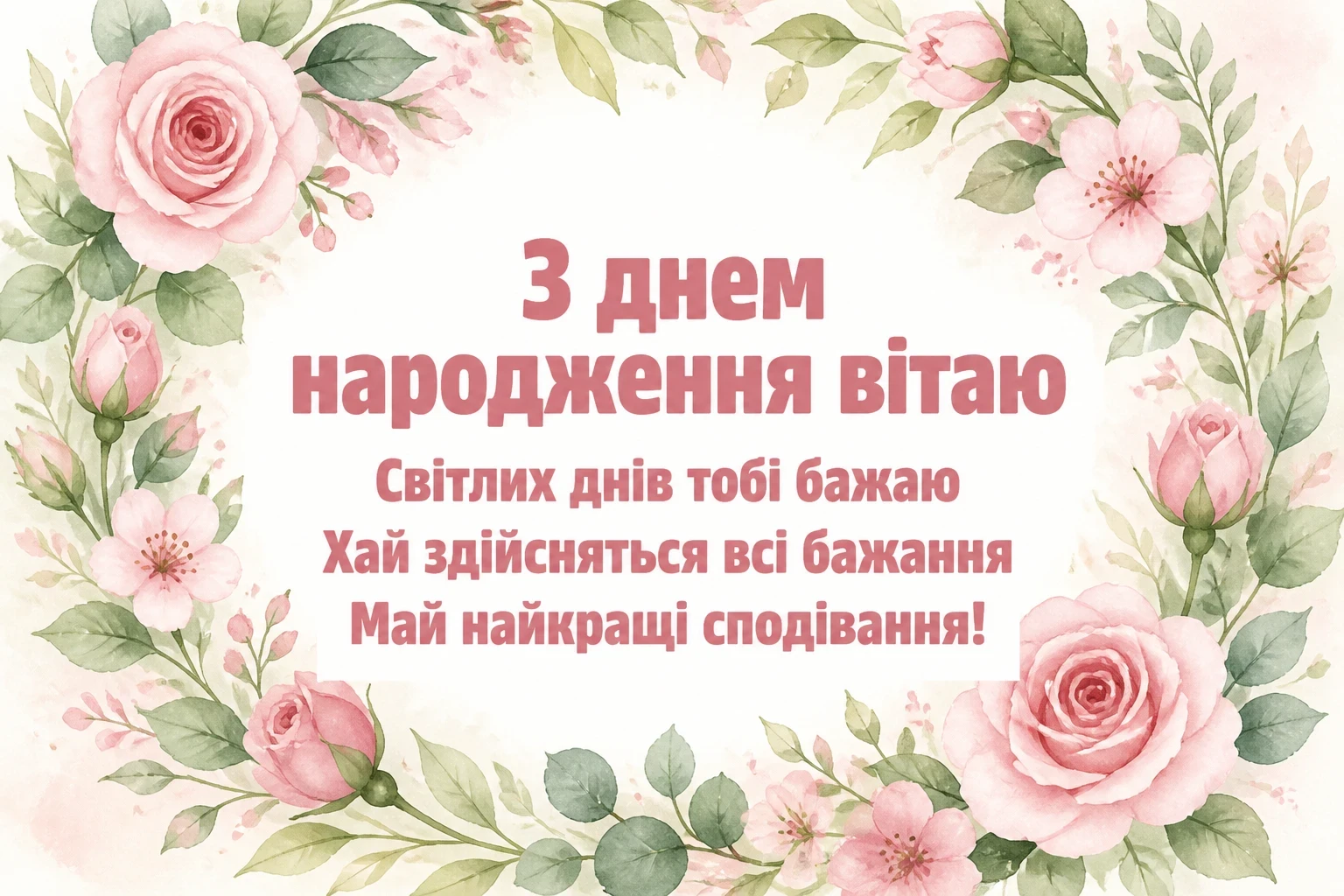 привітання з днем народження короткі