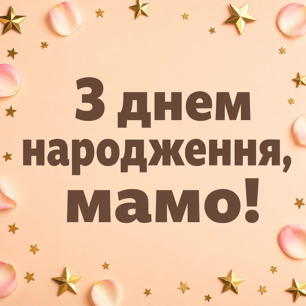 привітання маму з днем народження