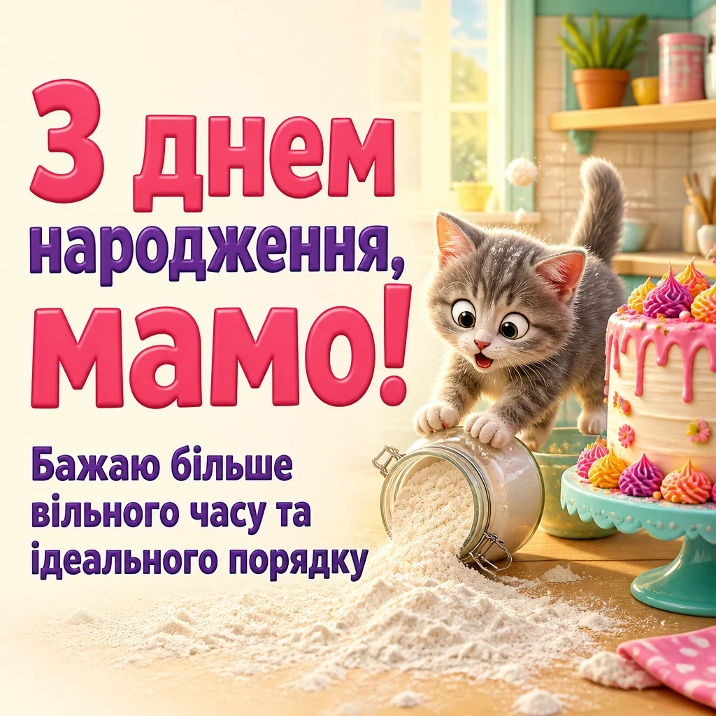 привітання маму з днем народження