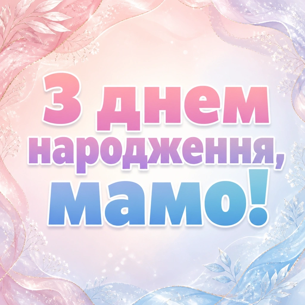 привітання маму з днем народження