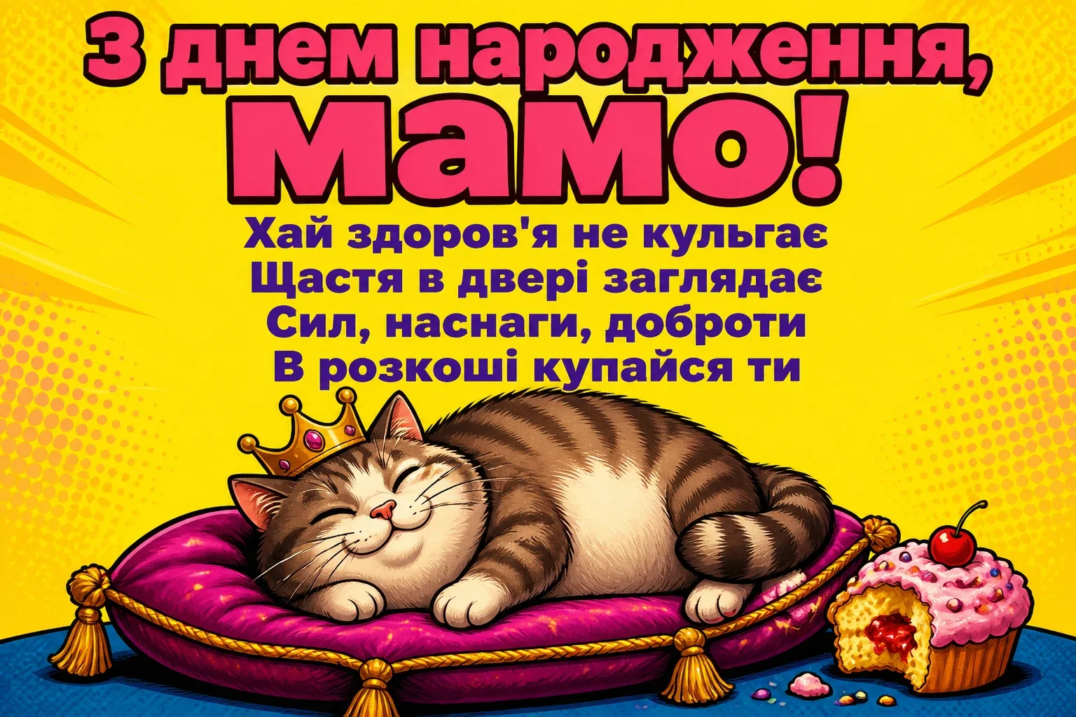 привітання маму з днем народження