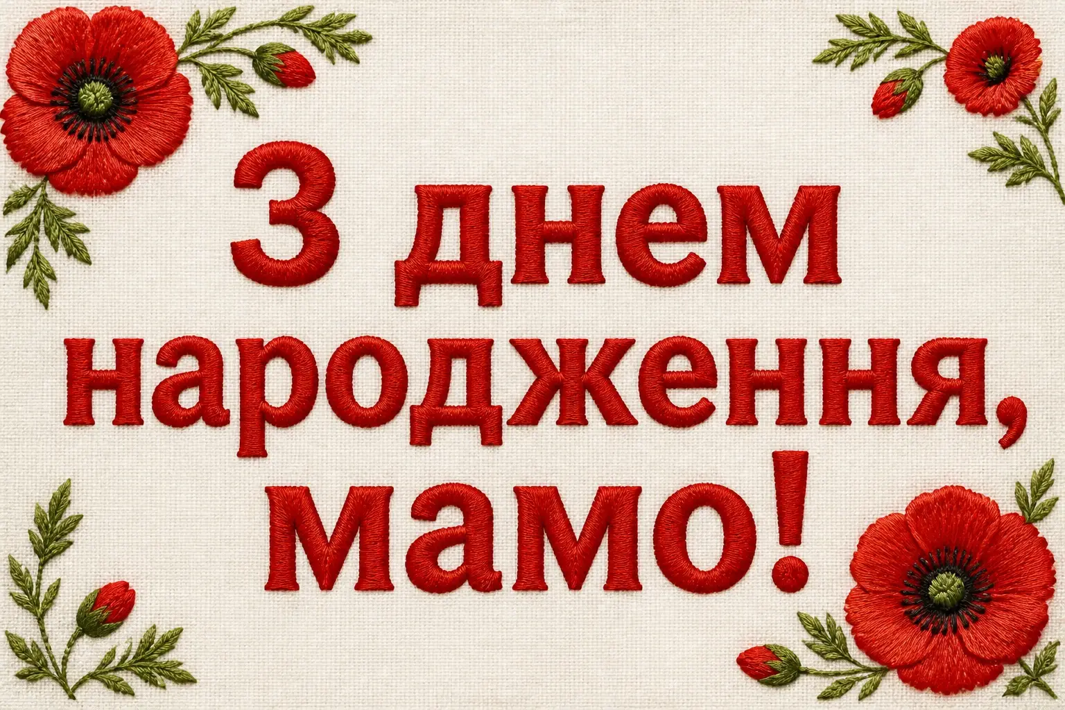 привітання маму з днем народження