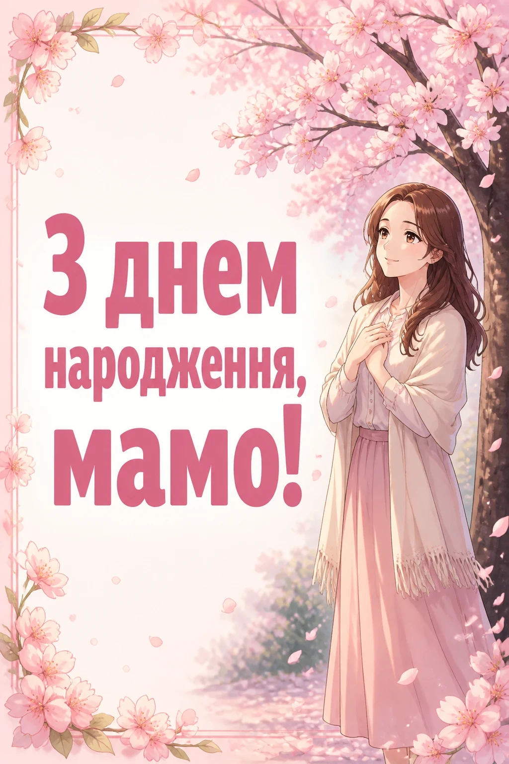 привітання маму з днем народження