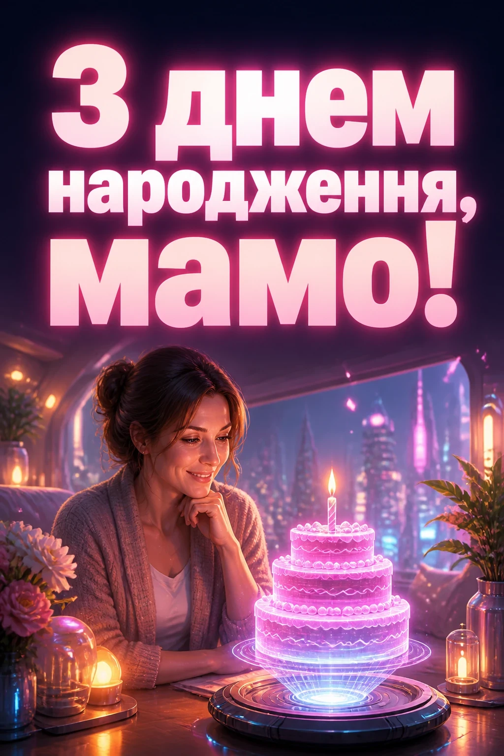 привітання маму з днем народження