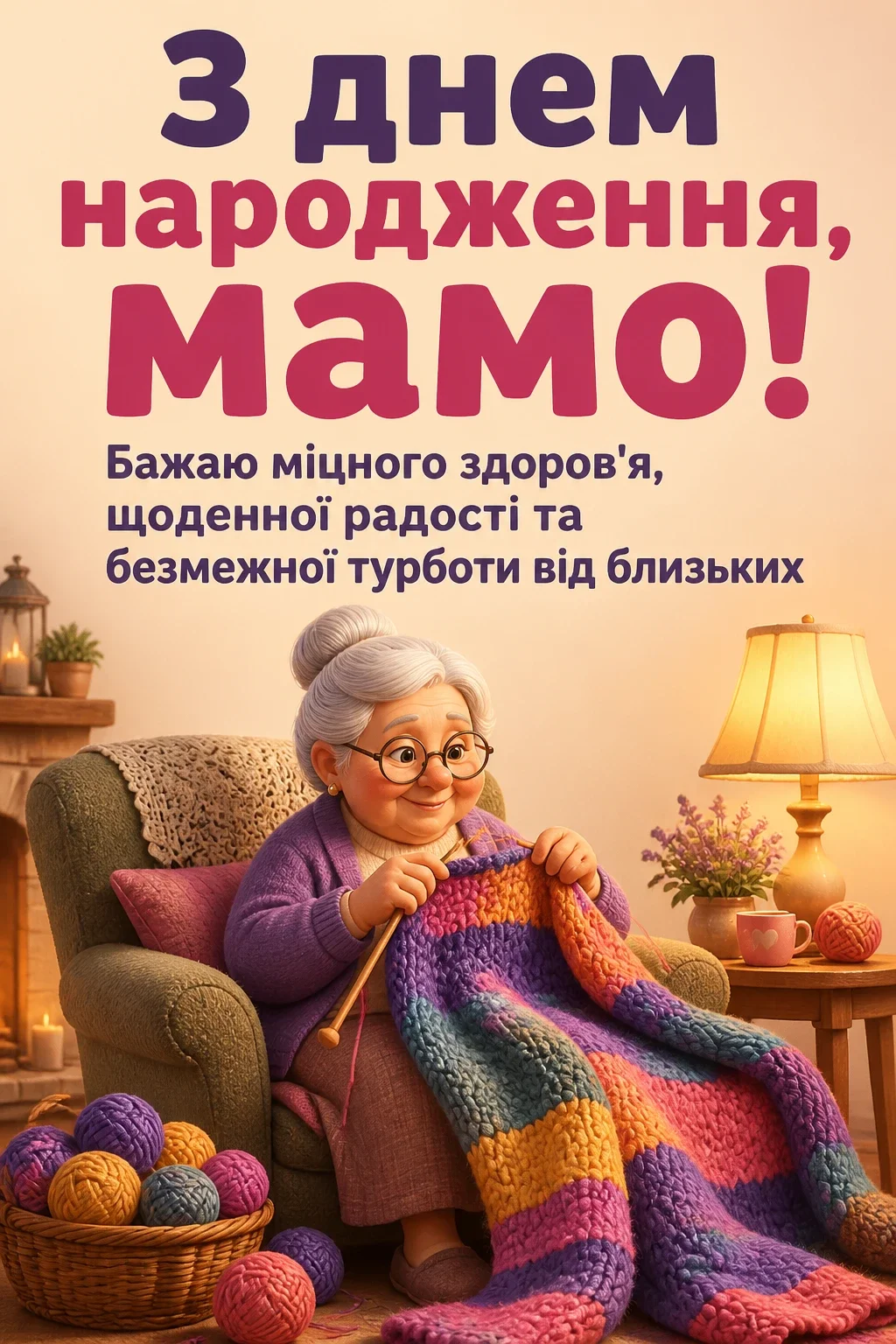 привітання маму з днем народження