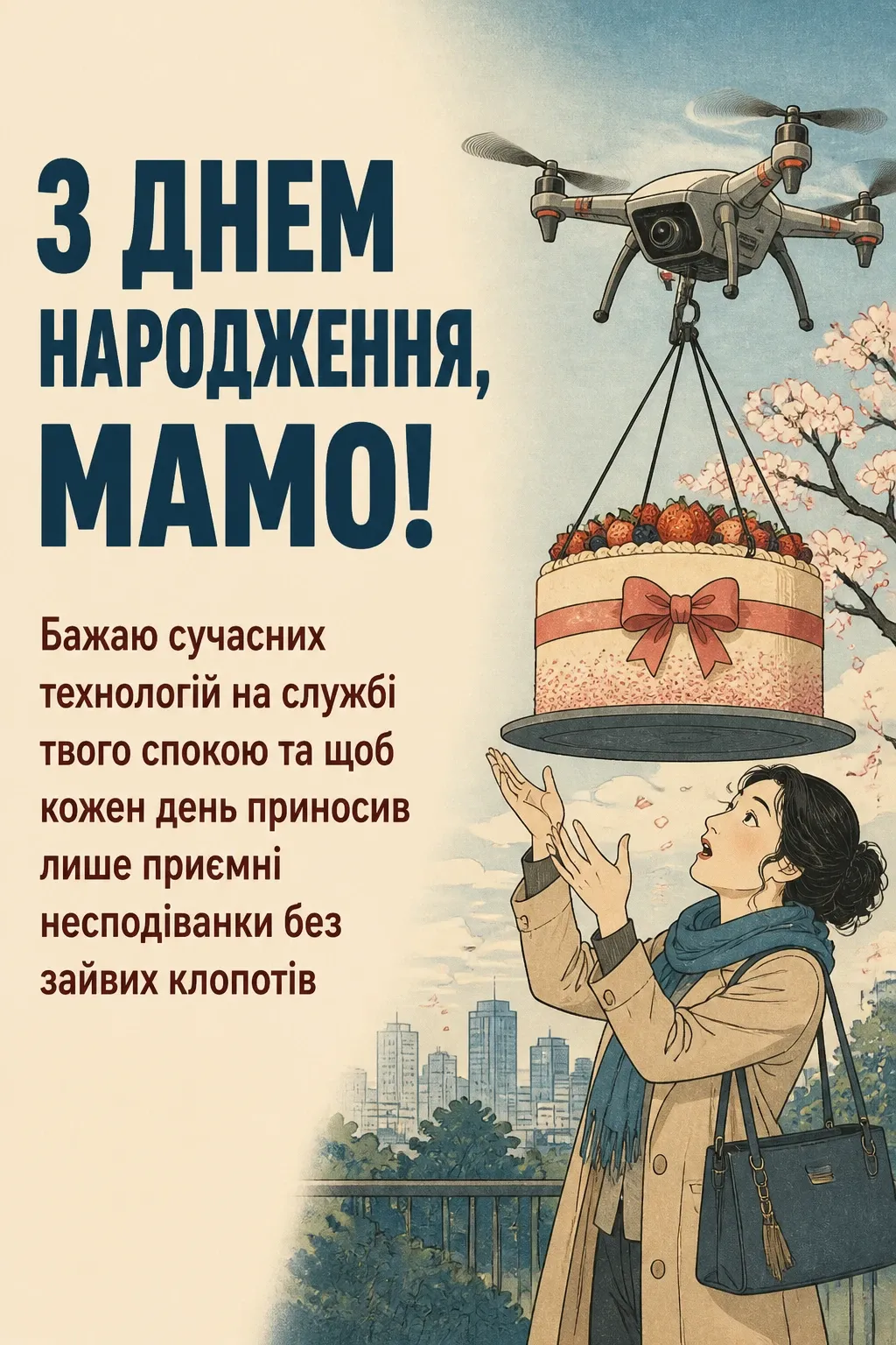 привітання маму з днем народження