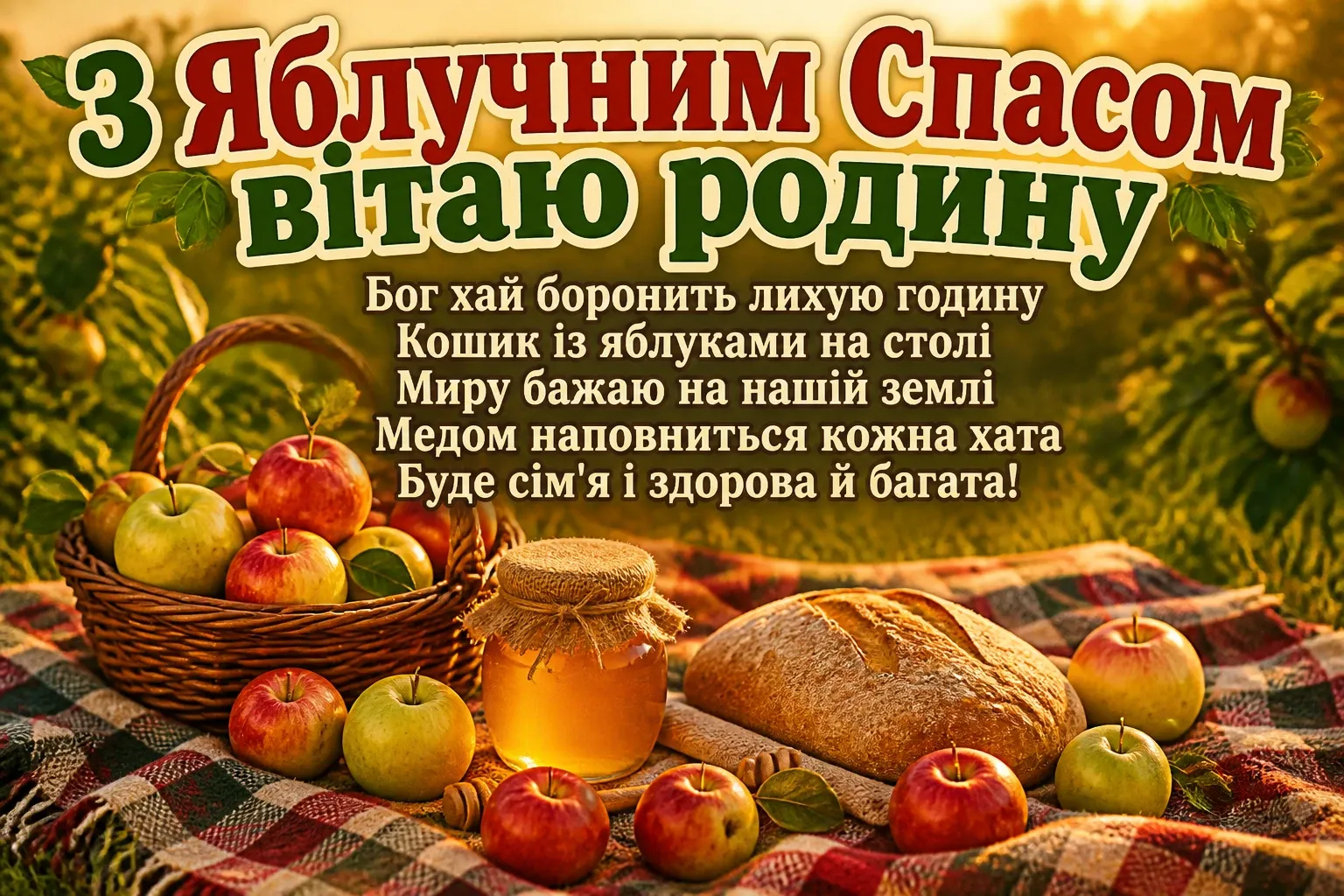яблучним спасом привітання з спасом яблучним спасом привітання з спасом