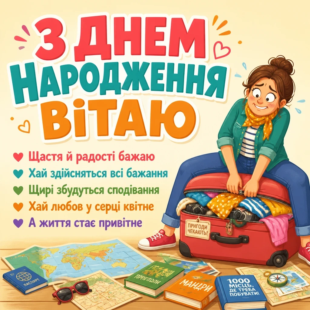 гарне привітання з днем народження жінці