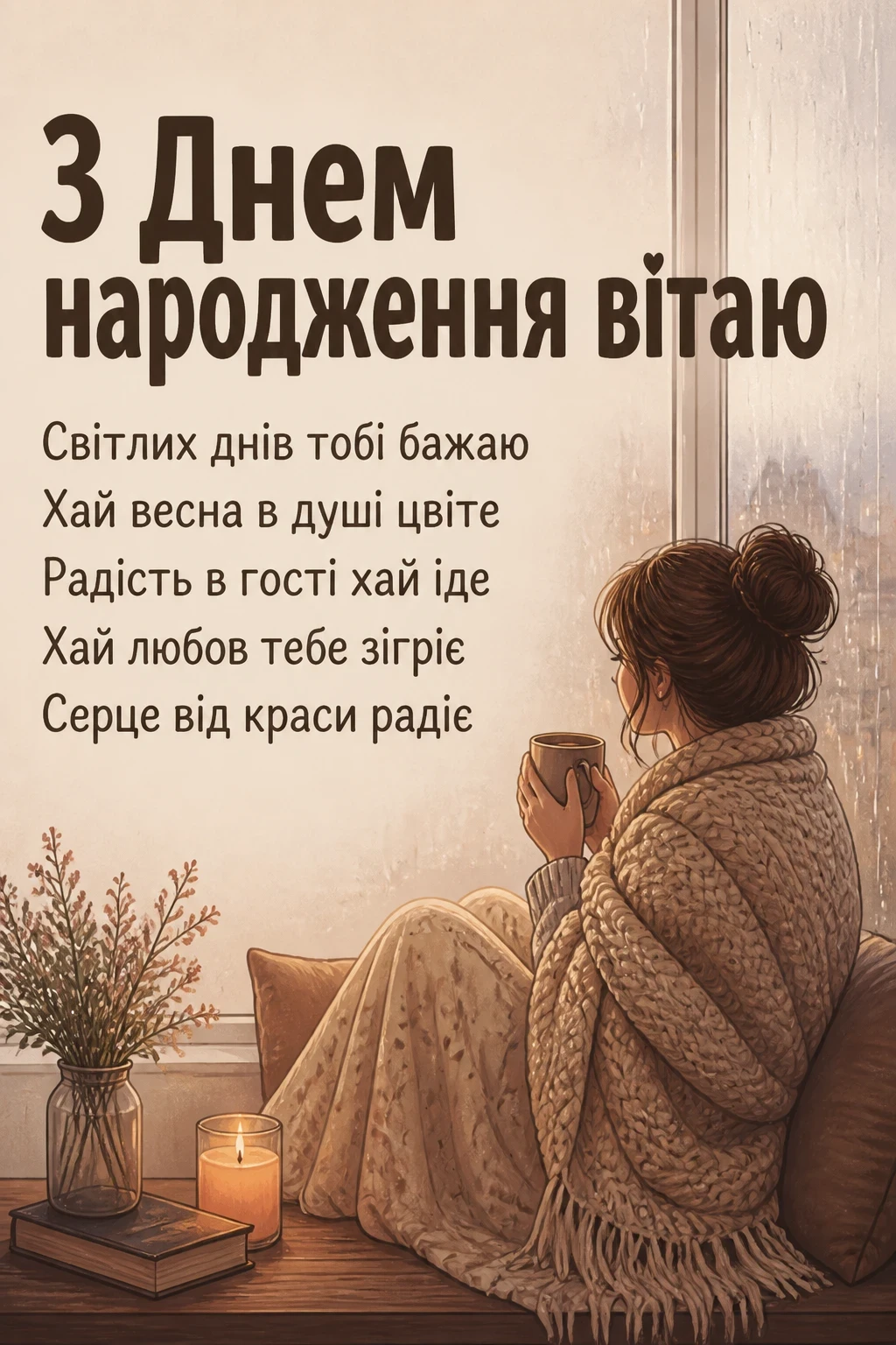 гарне привітання з днем народження жінці