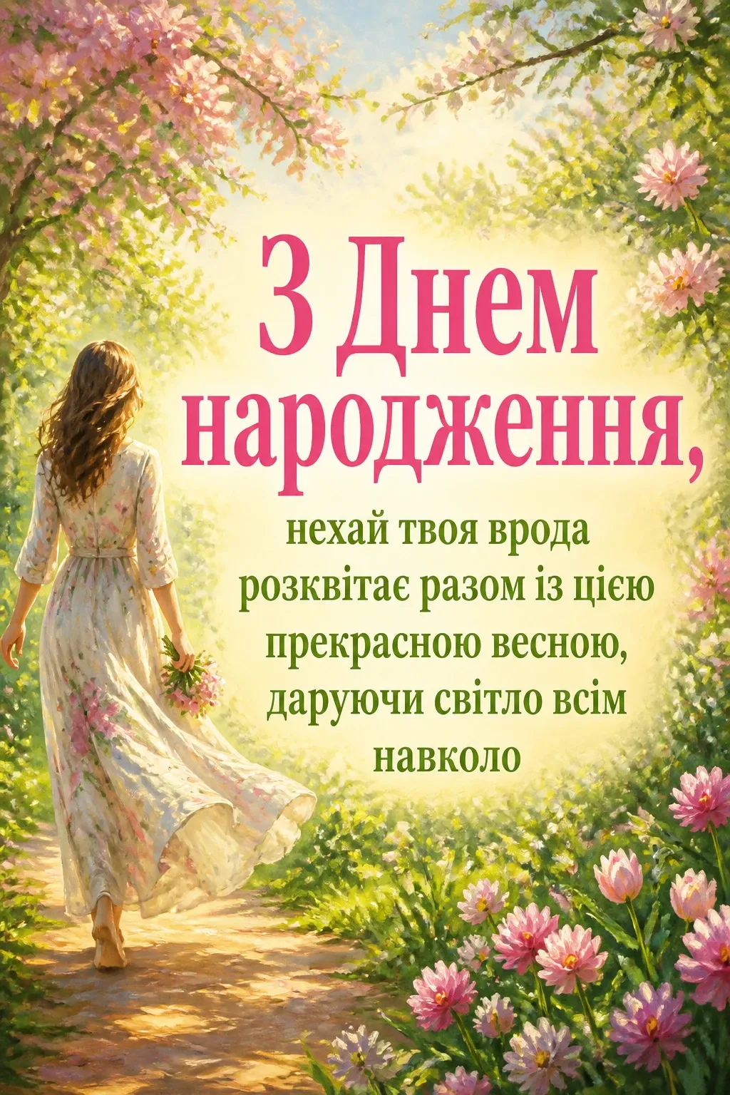 гарне привітання з днем народження жінці