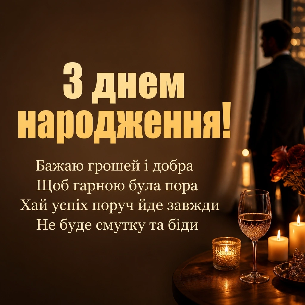 привітання коханому з днем народження