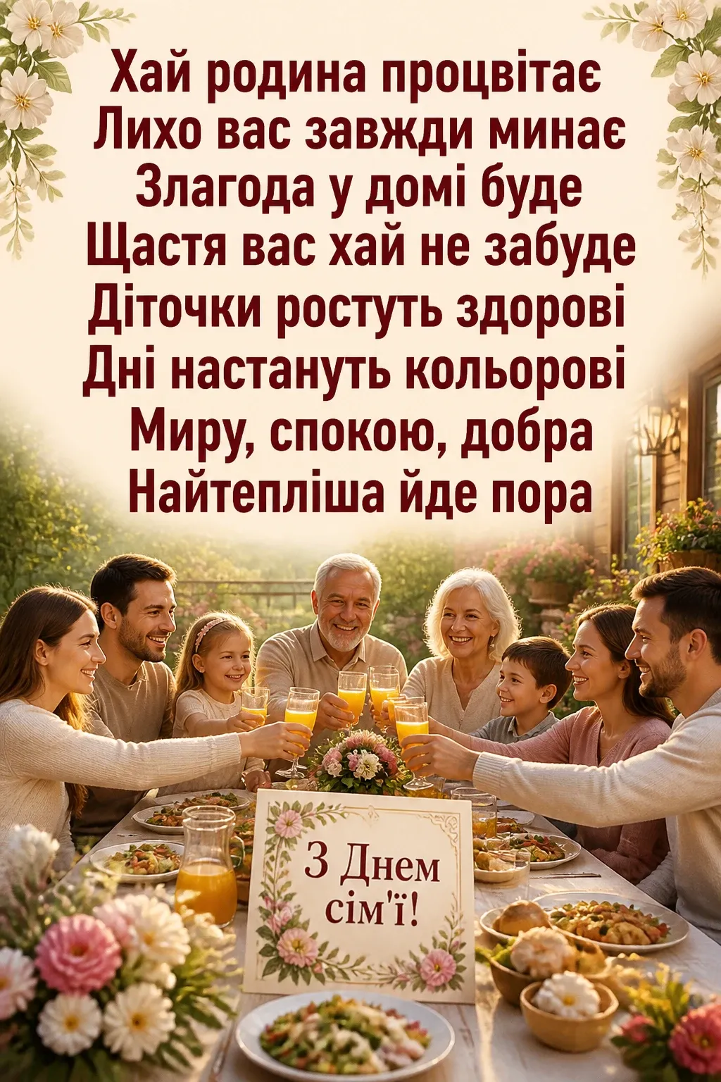 день сім'ї привітання день сім'ї привітання