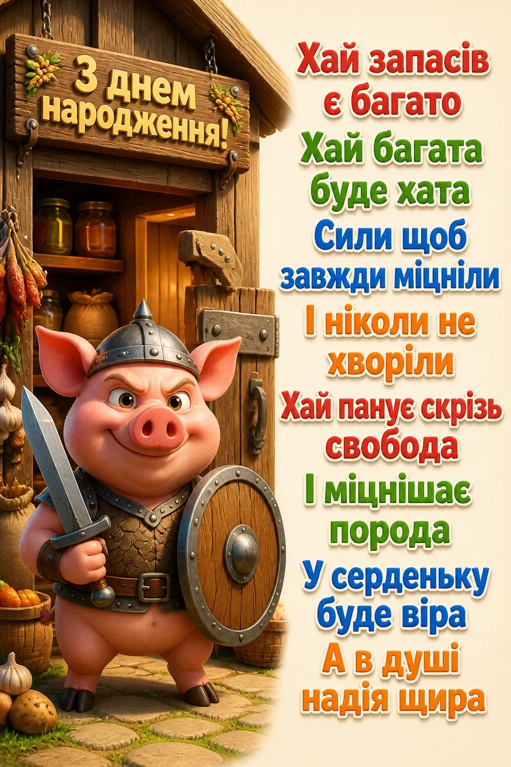 привітання з днем народження мужчині патріотичні