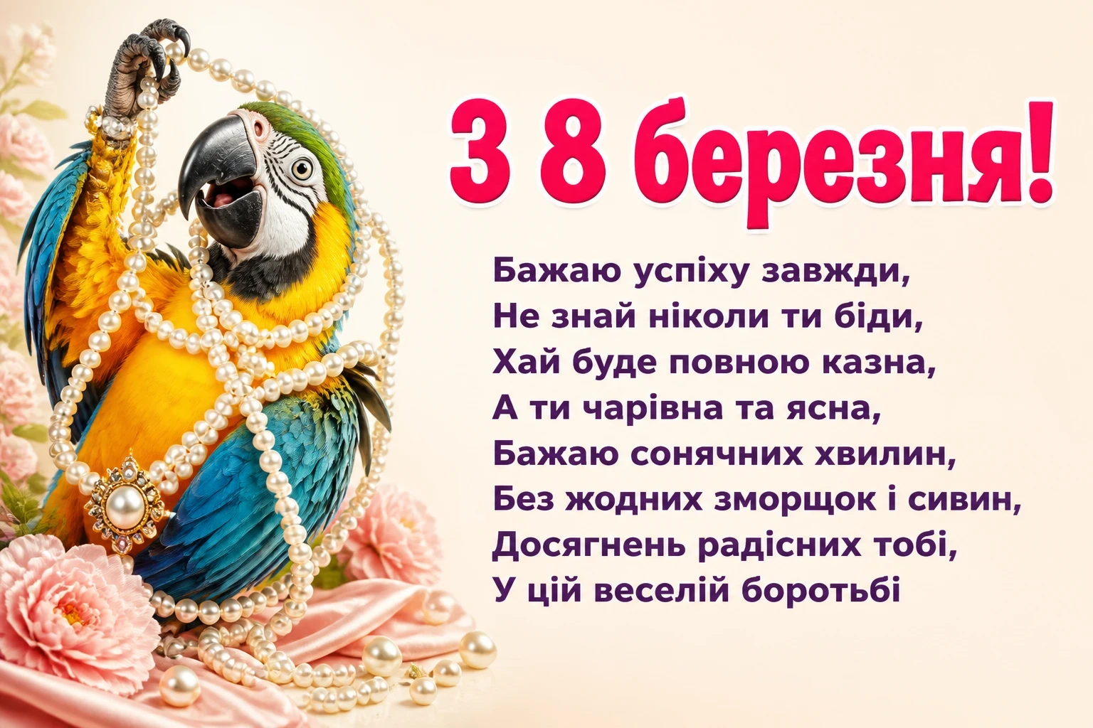 привітання з 8 березня прикольні