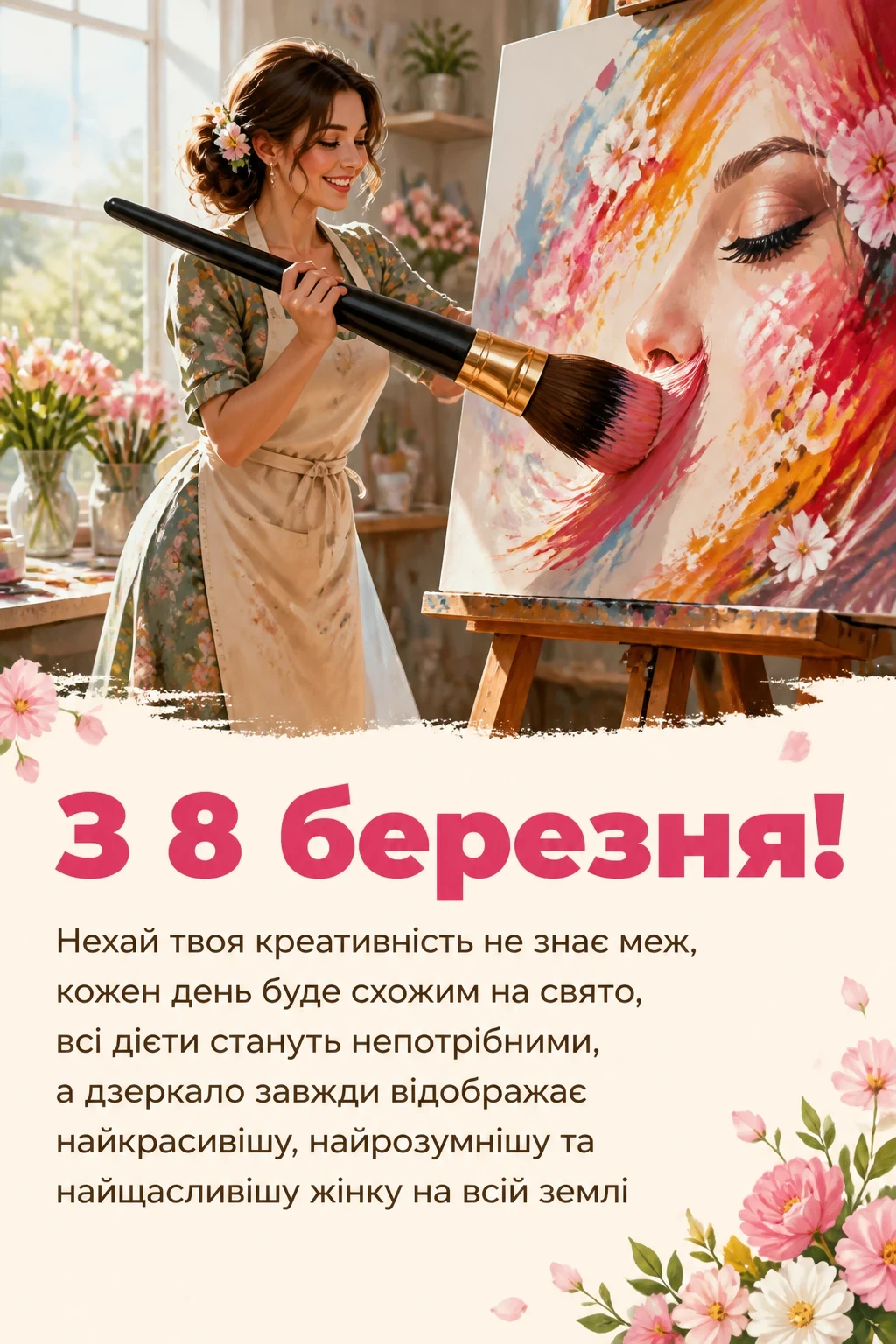 привітання з 8 березня прикольні