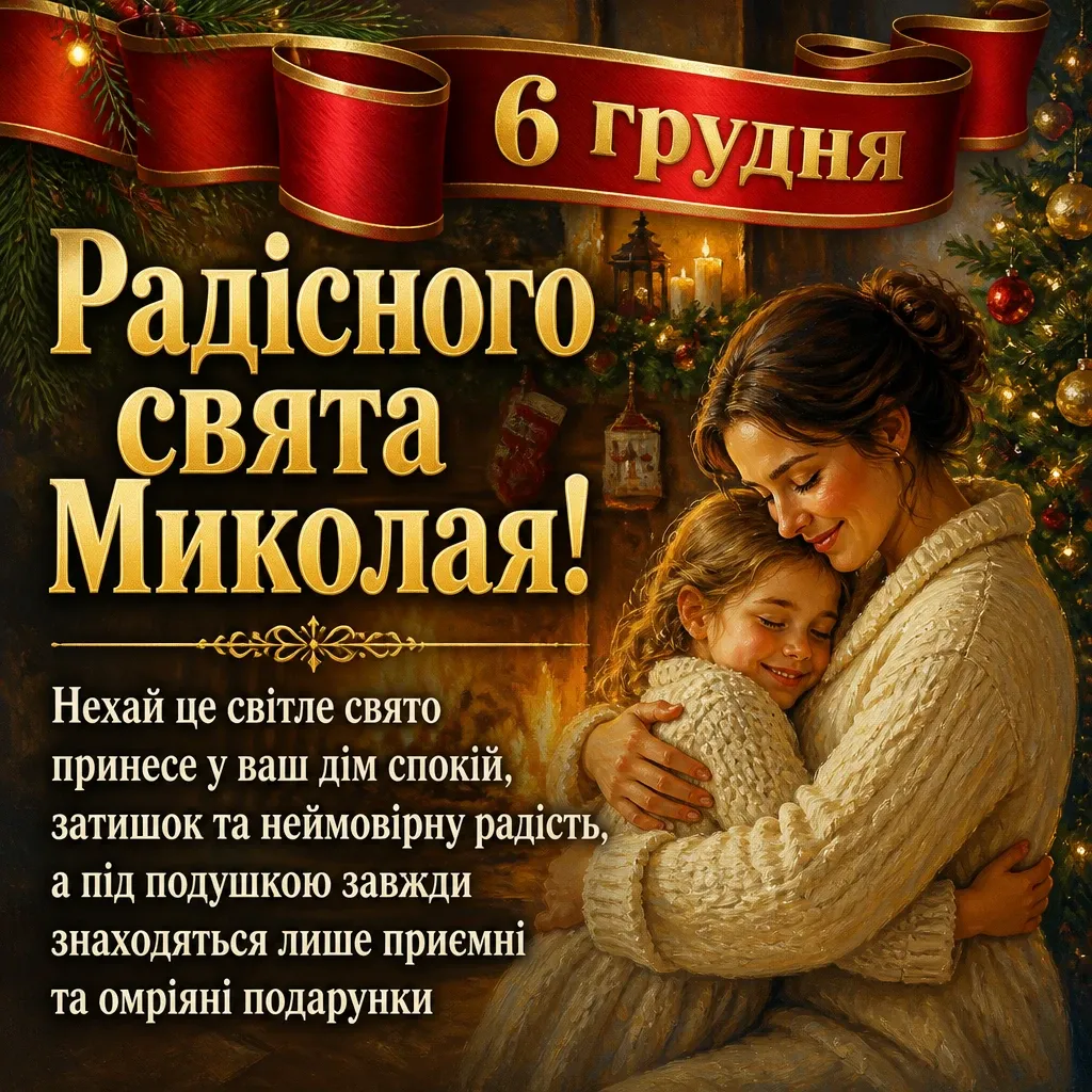 привітання з днем святого миколая 6 грудня привітання з днем святого миколая 6 грудня