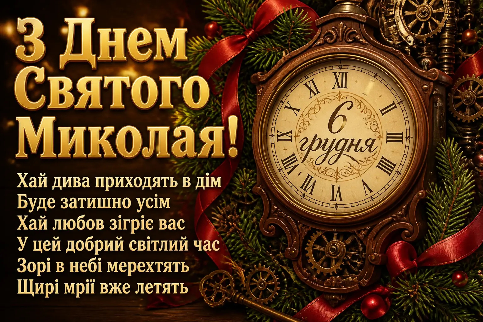 привітання з днем святого миколая 6 грудня привітання з днем святого миколая 6 грудня