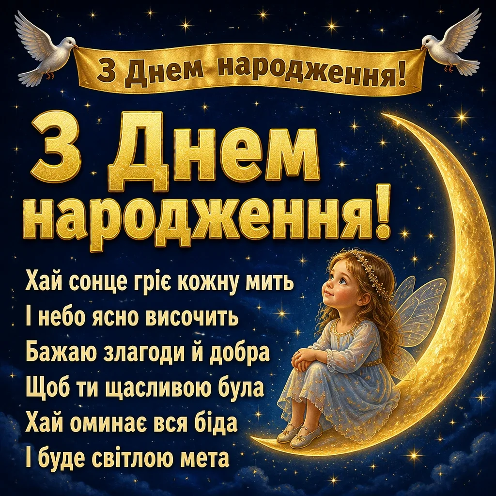 привітання з днем народження для дівчаток